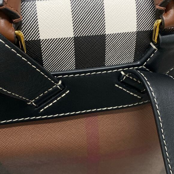 Burberry Backpack Dark Brown Black White main image 11
